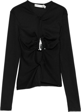 CHRISTOPHER ESBER Top con pendente - Nero