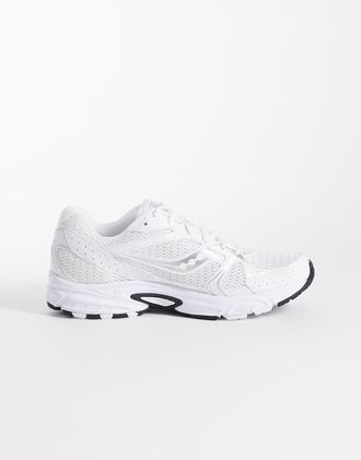 Saucony Ride Millennium - Sneakers bianche e argento-Bianco