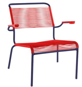 Schubiger M&ouml;bel Spaghetti-Lounger S&auml;ntis mit Armlehnen