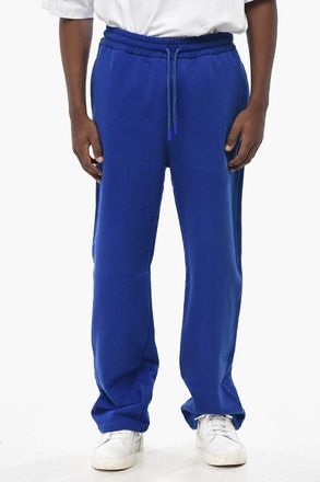 Off-white Joggers OFF STITCH in Cotone Garzato con Polsini Off-White