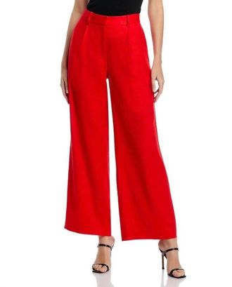 Elie Tahari The Simone Trousers In Show Stopper Red