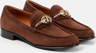 Valentino Garavani VLogo Gate suede loafers