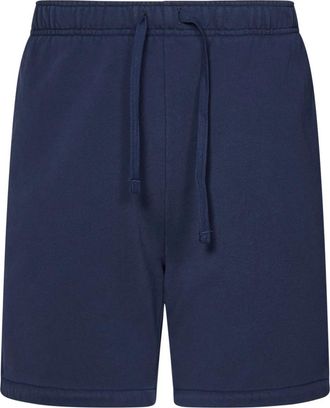 Polo Ralph Lauren Blauwe Loopback Katoenen Shorts Stijlvol Pony Borduurwerk - Heren - Korte Broeken - Blauw - 2XL - Katoen - Korte Broeken