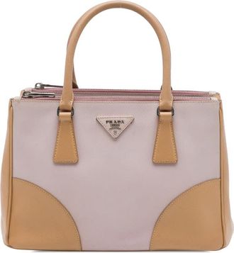 Prada Pre-owned Prada Small Bicolor Saffiano Galleria Double Zip Satchel Ladies 4CJB2X59ZKNUYF3J
