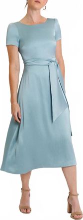 Camilyn Beth Elin Midi Dress In Ocean Blue