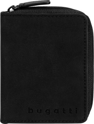 Bugatti Geldb&ouml;rse BUGATTI LUCA, Damen, schwarz, Leder, unifarben, Kleinlederwaren Geldb&ouml;rse, echt Leder
