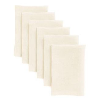 Solino Home Linen Dinner Napkins - Fete - Set of 6, 20 x 20 in Ivory at Nordstrom, Size Large