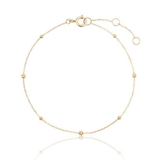 Lily & Roo Gold Beaded Chain Bracelet