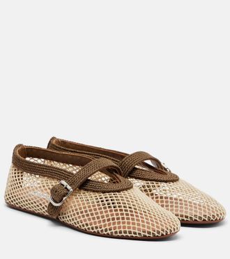 Alaia Ala&iuml;a Bailarinas Mary Jane de red