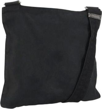 Prada Pre-owned Cross Body Bags, female, Black, Size: ONE SIZE Pre-owned Nylon Cross Body Bag