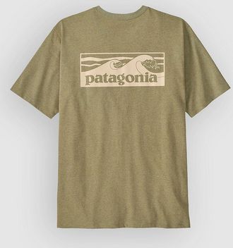 Patagonia Boardshort Logo Pocket Responsibili T-Shirt gr&uuml;n