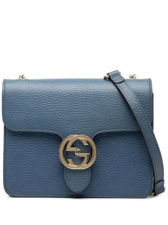 Gucci 2016-2025 Small Dollar Calfskin Interlocking G crossbody bag - Blue