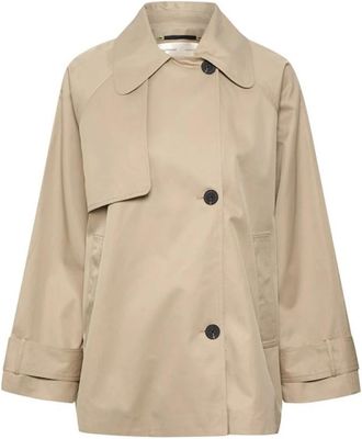 Inwear Minona Jas - Dames - Trenchcoats - Beige - XL - Katoen - Jassen