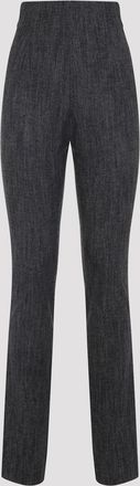 Alberta Ferretti Wool Skinny Pants