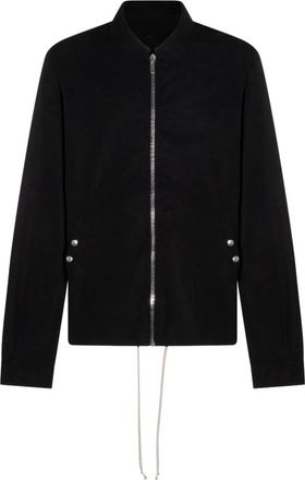 Rick Owens Zipfront Jas - Heren - Zomerjassen - Zwart - S - Katoen - Jassen