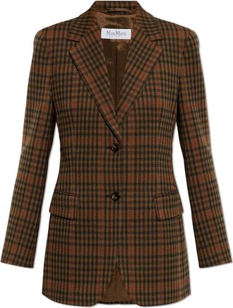 Max Mara Galosce Blazer - Dames - Blazers - Bruin - 2XS - Wol - Jassen