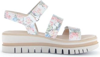 Gabor Sandaal met bloemenprint - Dames - Sleehakken - Veelkleurig - 41 EU - Schoenen