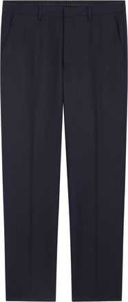 Dries Van Noten pressed-crease tapered trousers - men - Wool - 48 - Blue