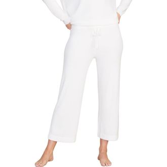 Barefoot Dreams Cozychic Ultra Lite Culotte Lounge Pants in Pearl at Nordstrom, Size X-Large