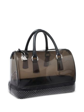Furla Candy boekentas verfraaid met studs - Zwart