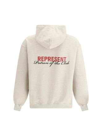 Represent Mens Cotton Hoodie Cream Marl Sweatshirts Sweater