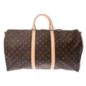Louis Vuitton Brown Monogram Canvas Boston Bag (Pre-Owned)