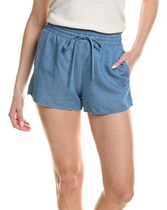 Bella Dahl Ruffle Edge Linen-Blend Short