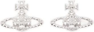 Vivienne Westwood Orecchini Mayfair con cristalli - Argento