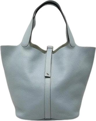 Herm&egrave;s Pre-owned Picotin 22 - Pre-owned - Mujer - Azul - ONE SIZE