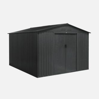 Sweeek Cobertizo De Jard&iacute;n De Metal De 8,95 M&sup2; Con Kit De Anclaje