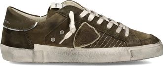 Philippe Model Prsx Tennis Sneakers - Heren - Sneakers - Groen - 39 EU - Katoen - Schoenen