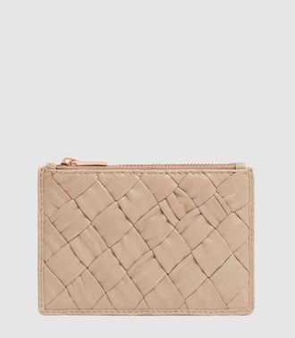 Vanessa Bruno Porte-cartes Tress&eacute; Beige