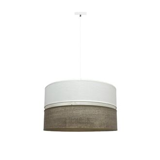 Wonderlamp L&aacute;mpara de techo en madera gris y blanco, 1 luz, estilo natural