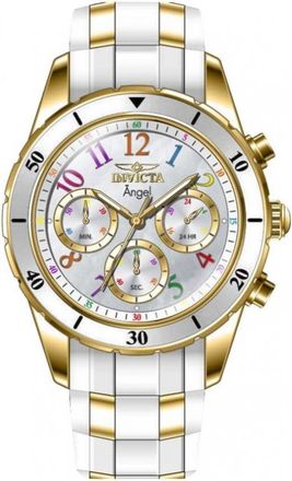 Invicta Angel Chronograph GMT Quartz White Dial Ladies Watch 49801