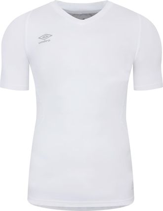 Umbro Unisex Elite V-hals Base Layer Top voor volwassenen (Wit)