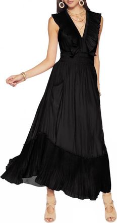 Ramy Brook Camden Ruffle Maxi Dress In Black