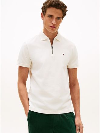 Tommy Hilfiger Mens TH Performance Lightweight Mesh Polo - White - XL