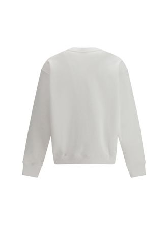 Moschino Logo-Print Organic Cotton Sweatshirt - White