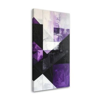 Feeby Impresi&oacute;n De Imagen, Formas Geom&eacute;tricas En Violeta, 60x120