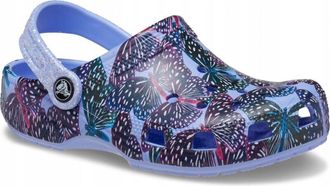OEM Zuecos Crocs Classic Butterfly Para Ni&ntilde;os 208297 C11eu 2829 Moon Jellymulti