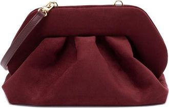 Themoirè Tia Suede Clutch Bag
