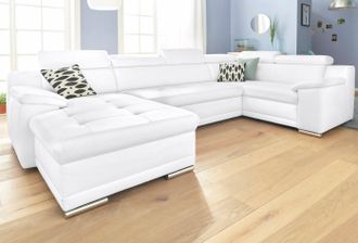 Sit&more Wohnlandschaft &raquo;Top Andiamo U-Form&laquo; mit Kopfteilverstellung, wahlweise mit Bettfunktion