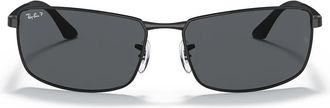 Ray-Ban Sunglasses Rb3498 006/81 Black/Grey Unisex Polarized