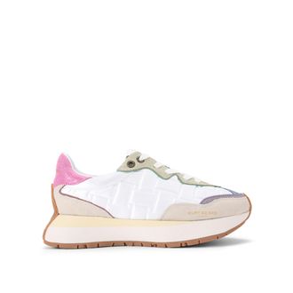 Kurt Geiger Womens Kgl Nylon Quilt Trainer Sneakers - White Fabric - Size UK 6