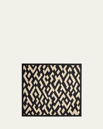 Ralph Lauren Abstract Deco-Print Silk Scarf