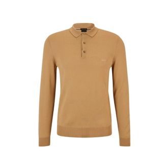 HUGO BOSS Tops, Heren, Beige, S, Polo Knit Bono-L