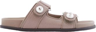 Jimmy Choo London Taupe Fayence Sandals