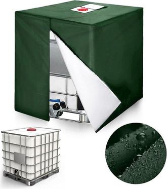 OEM Funda Impermeable Para Dep&oacute;sito Ibc, Resistente A Los Rayos Uv, Resistente A La Lluvia, Tejido Oxford 210d, Dimensiones 120x100x116 Cm