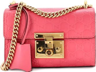 Gucci Padlock Shoulder Bag Guccissima Leather Small crossbody bag - Roze