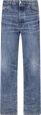 Jeanerica Blue Straight-Leg Recycled Cotton-Blend Jeans